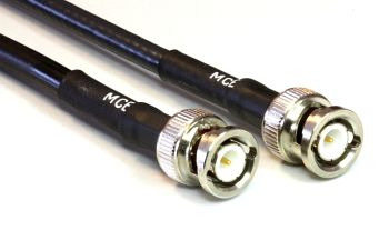 CLF 240 Low Loss Coaxial Cable assembled with BNC Male to BNC Male, 1m