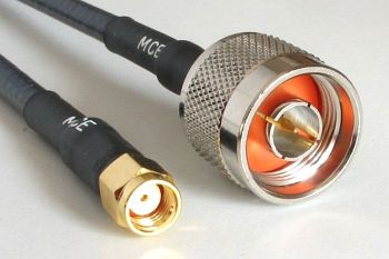 CLF 240 mit RP SMA Stecker auf N Stecker, Länge 20m