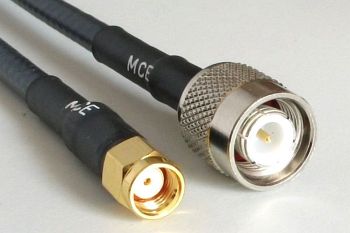 CLF 200 mit RP SMA Stecker auf TNC Stecker, Länge 1m