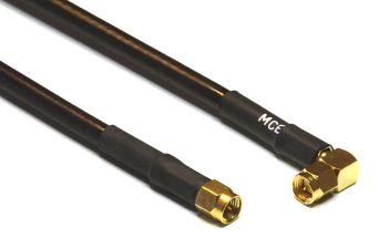 Aircell 5 Coaxial Cable Assemblies with SMA Male R/A to SMA Male, 4m