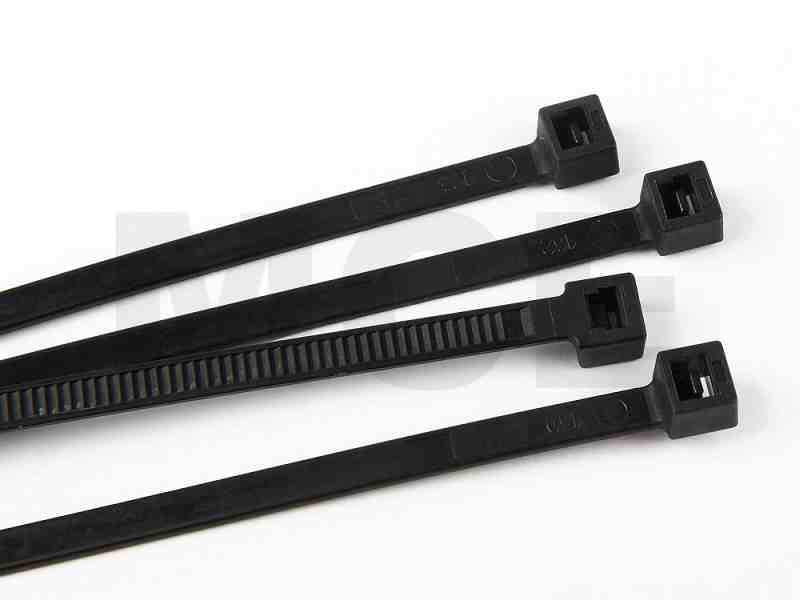 Kabelbinder, Farbe schwarz, UV-beständig, 4,8 mm breit, 300 mm lang, 25  Stück